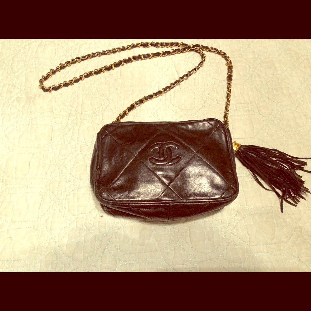 Chanel Bag Used Black Leather Shoulder Bag